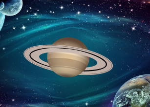 Saturn im Kosmos